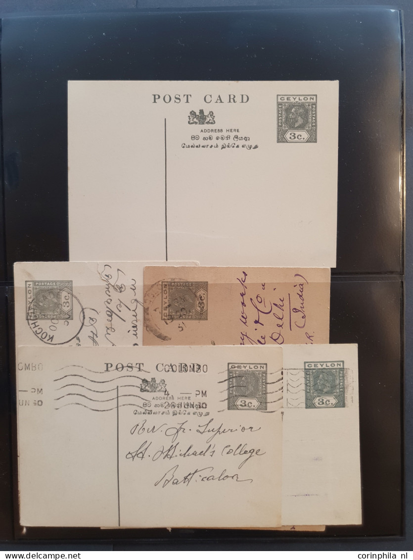 Cover 1880 onwards collection postal stationery post cards an extensive collection with duplicates unused and used inclu