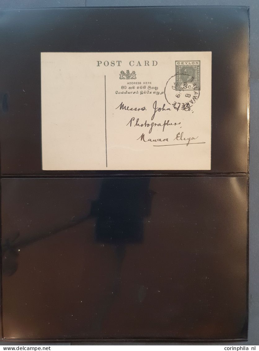 Cover 1880 onwards collection postal stationery post cards an extensive collection with duplicates unused and used inclu