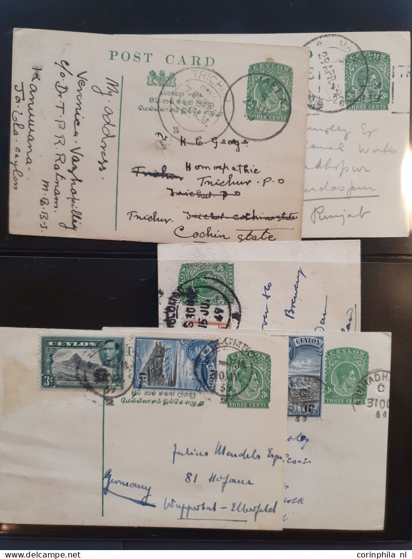 Cover 1880 onwards collection postal stationery post cards an extensive collection with duplicates unused and used inclu