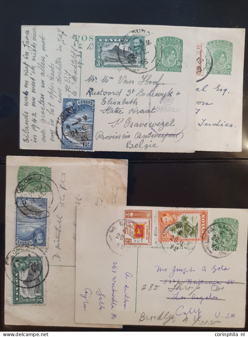 Cover 1880 onwards collection postal stationery post cards an extensive collection with duplicates unused and used inclu