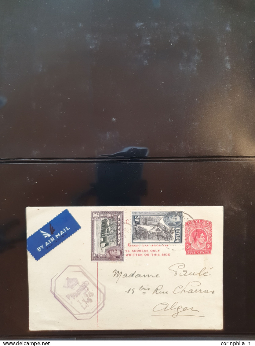 Cover 1880 onwards collection postal stationery post cards an extensive collection with duplicates unused and used inclu