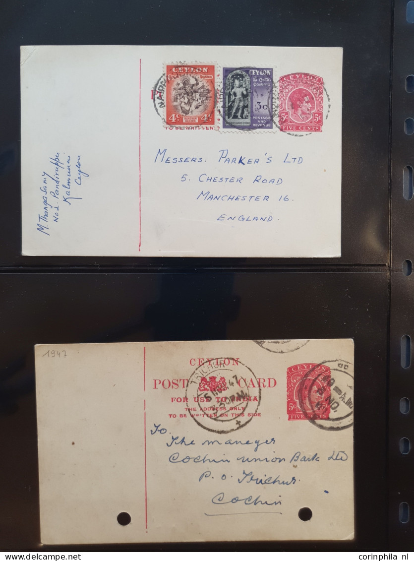 Cover 1880 onwards collection postal stationery post cards an extensive collection with duplicates unused and used inclu