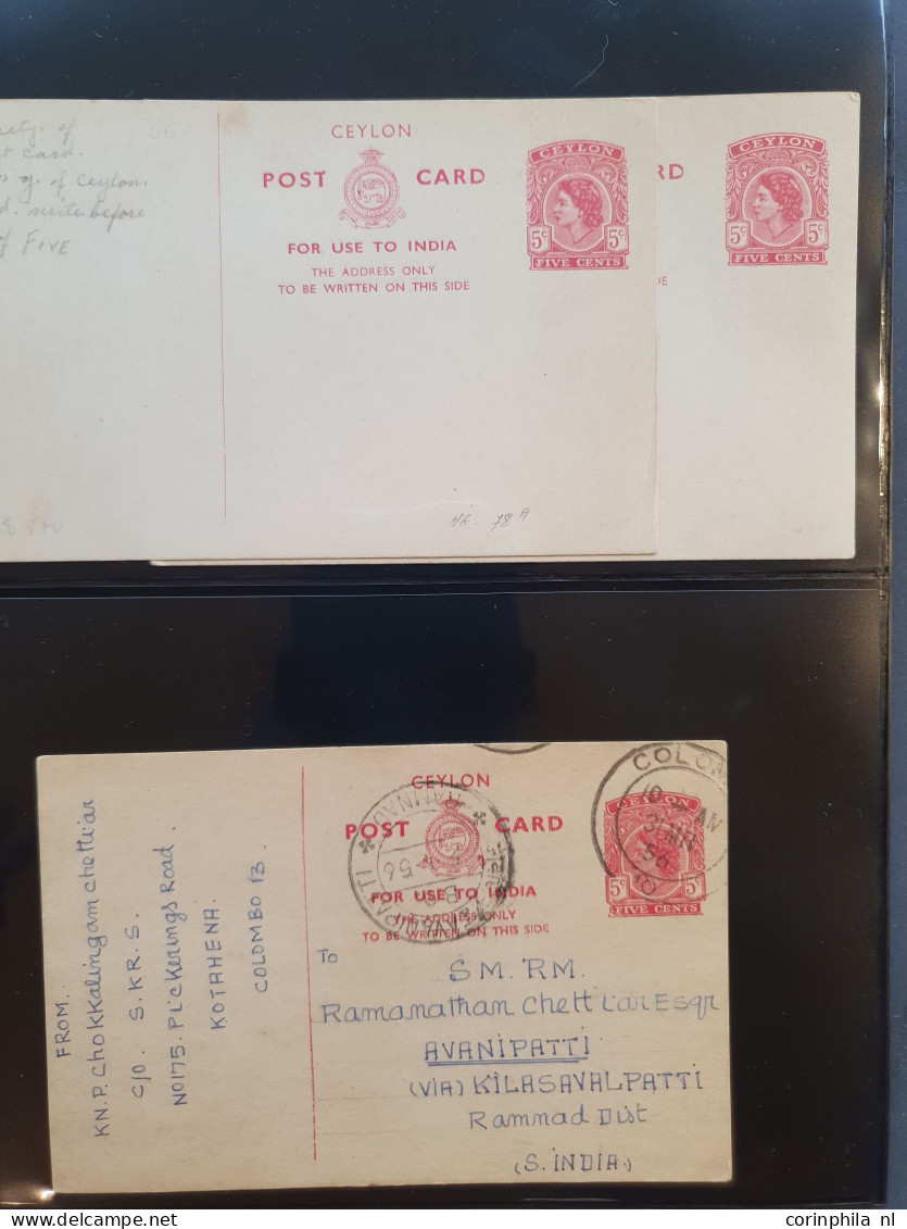 Cover 1880 onwards collection postal stationery post cards an extensive collection with duplicates unused and used inclu