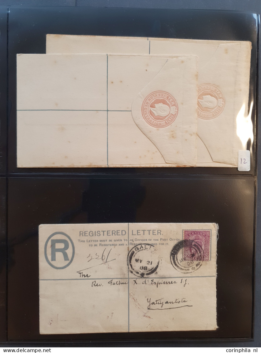 Cover 1890c. onwards collection postal stationery letter cards, registered letters, envelopes, aerogrammes, V-mail, irc'