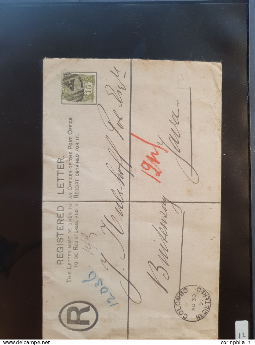 Cover 1890c. onwards collection postal stationery letter cards, registered letters, envelopes, aerogrammes, V-mail, irc'