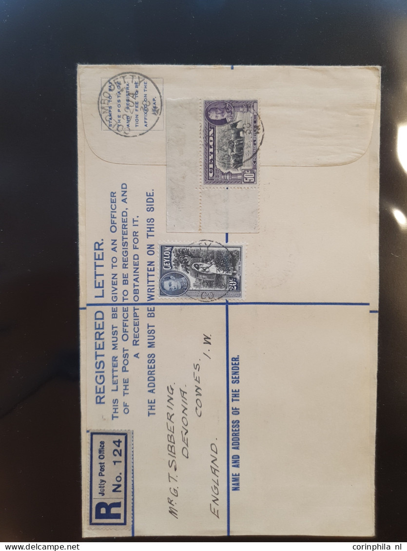 Cover 1890c. onwards collection postal stationery letter cards, registered letters, envelopes, aerogrammes, V-mail, irc'