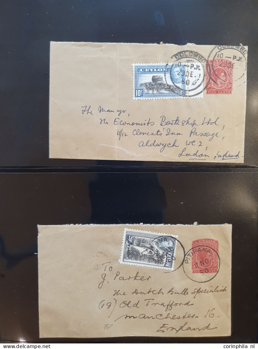 Cover 1890c. onwards collection postal stationery letter cards, registered letters, envelopes, aerogrammes, V-mail, irc'