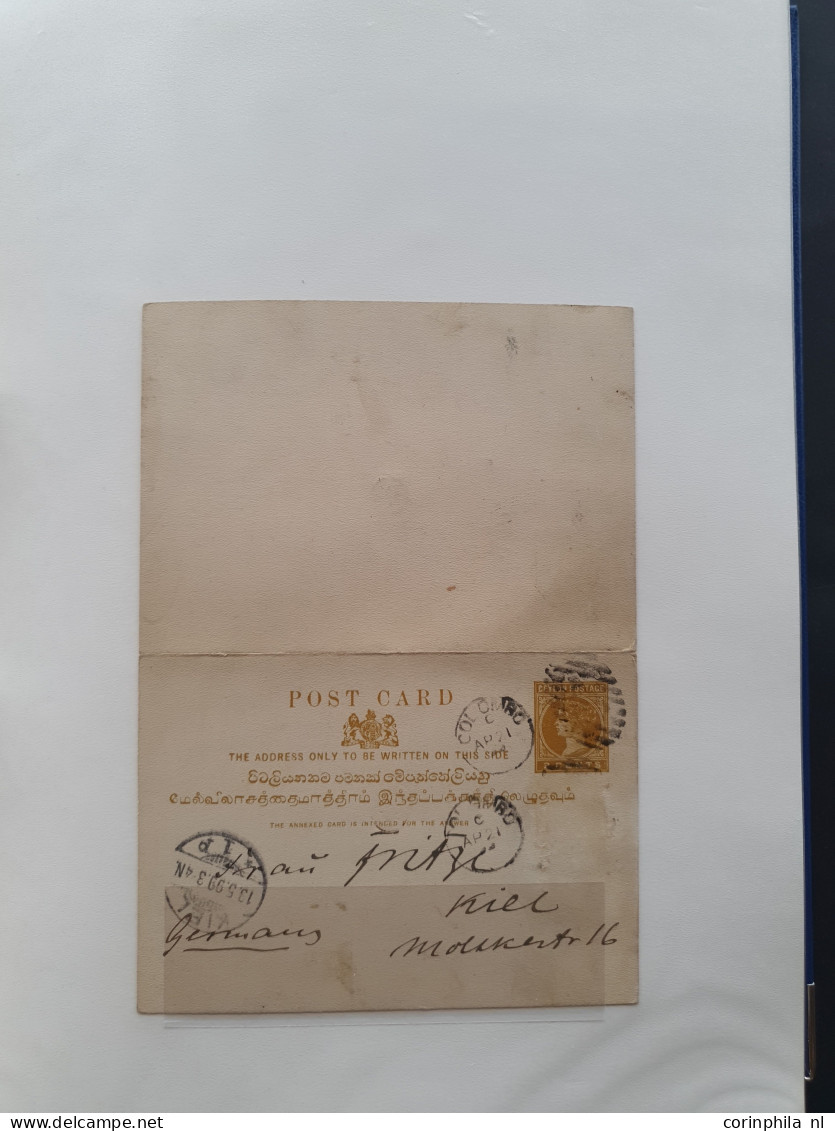 Cover 1886 onwards postal stationery including post cards, reply cards, letter cards, aerogrammes, some telegrams etc. c