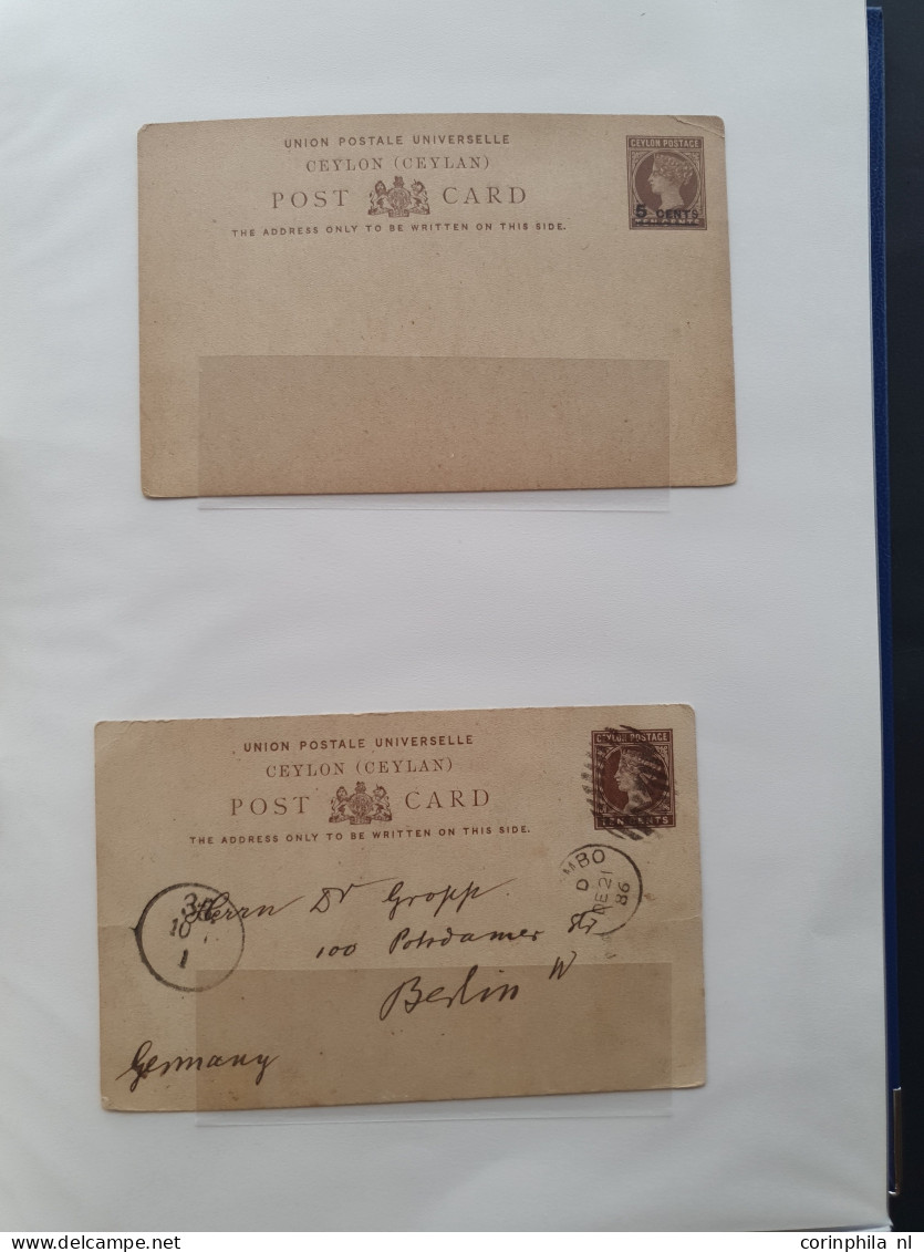 Cover 1886 onwards postal stationery including post cards, reply cards, letter cards, aerogrammes, some telegrams etc. c