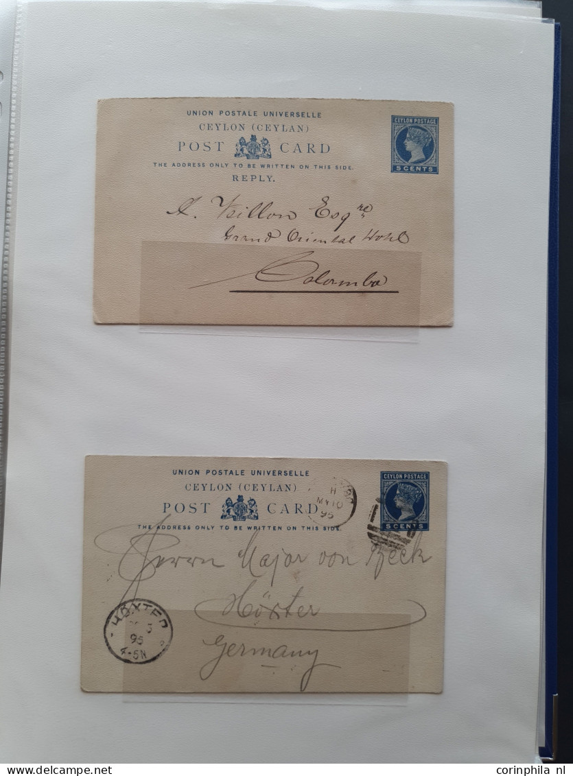 Cover 1886 onwards postal stationery including post cards, reply cards, letter cards, aerogrammes, some telegrams etc. c