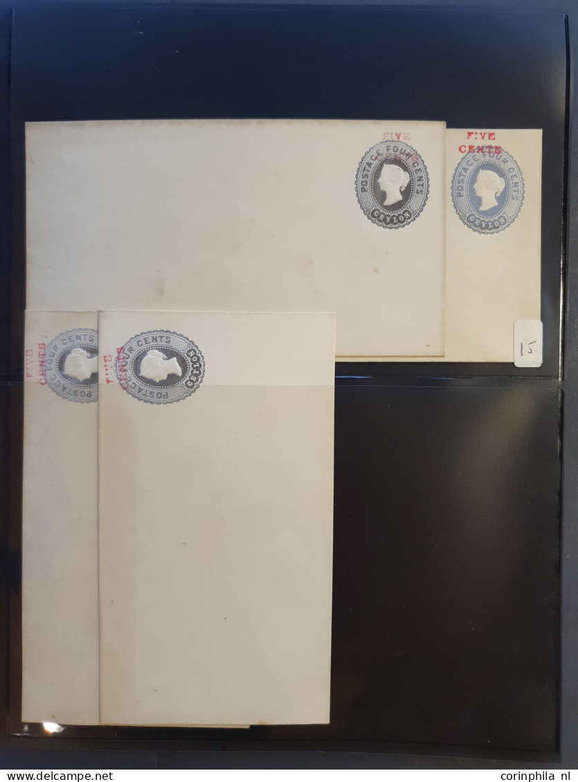 Cover 1887c. onwards collection postal stationery envelopes and wrappers, with duplicates used and unused including post