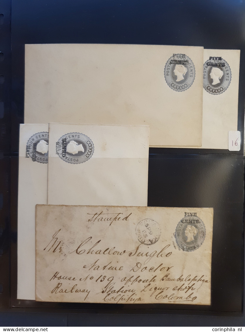 Cover 1887c. onwards collection postal stationery envelopes and wrappers, with duplicates used and unused including post