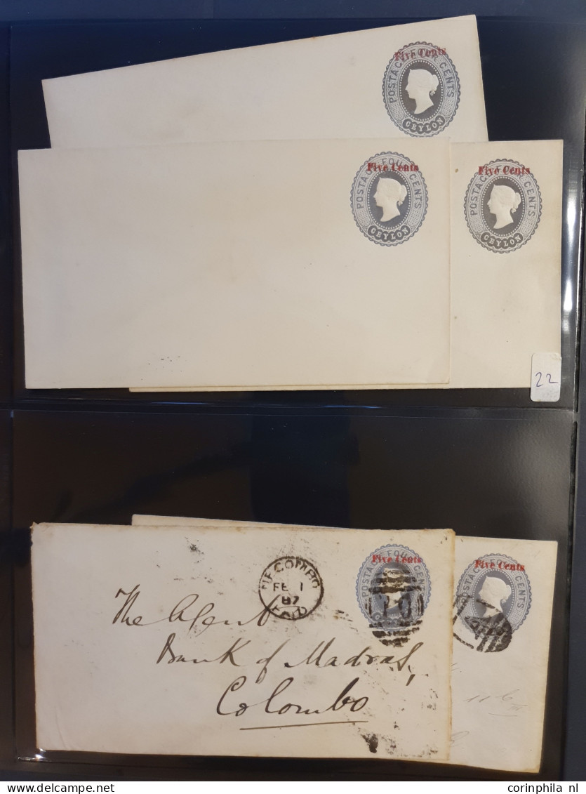 Cover 1887c. onwards collection postal stationery envelopes and wrappers, with duplicates used and unused including post