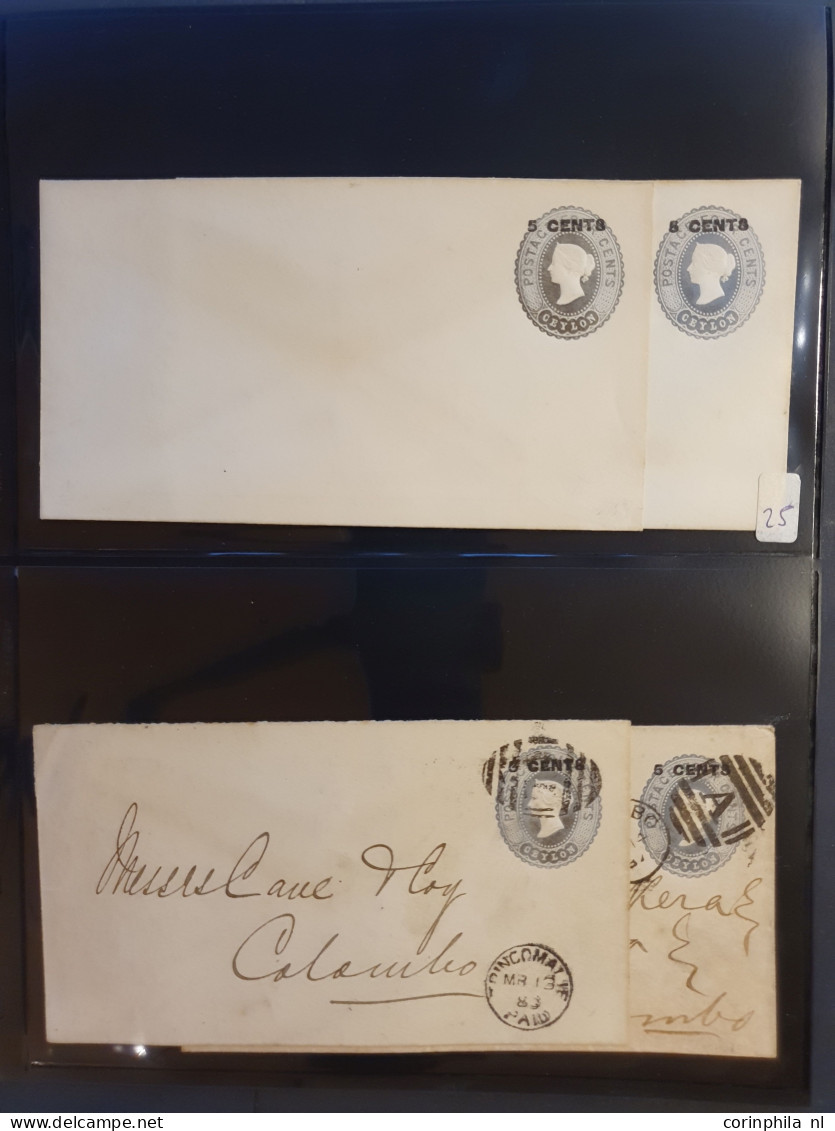 Cover 1887c. onwards collection postal stationery envelopes and wrappers, with duplicates used and unused including post