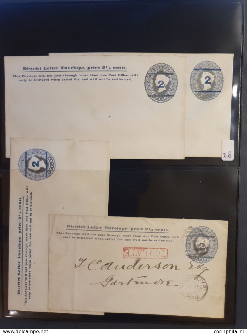 Cover 1887c. onwards collection postal stationery envelopes and wrappers, with duplicates used and unused including post