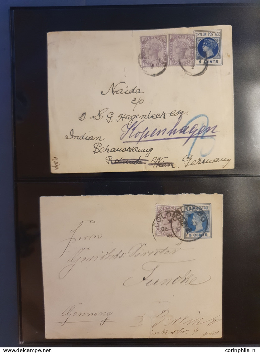 Cover 1887c. onwards collection postal stationery envelopes and wrappers, with duplicates used and unused including post