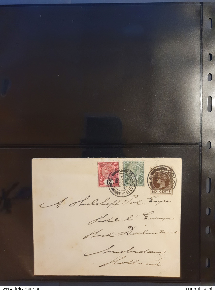 Cover 1887c. onwards collection postal stationery envelopes and wrappers, with duplicates used and unused including post