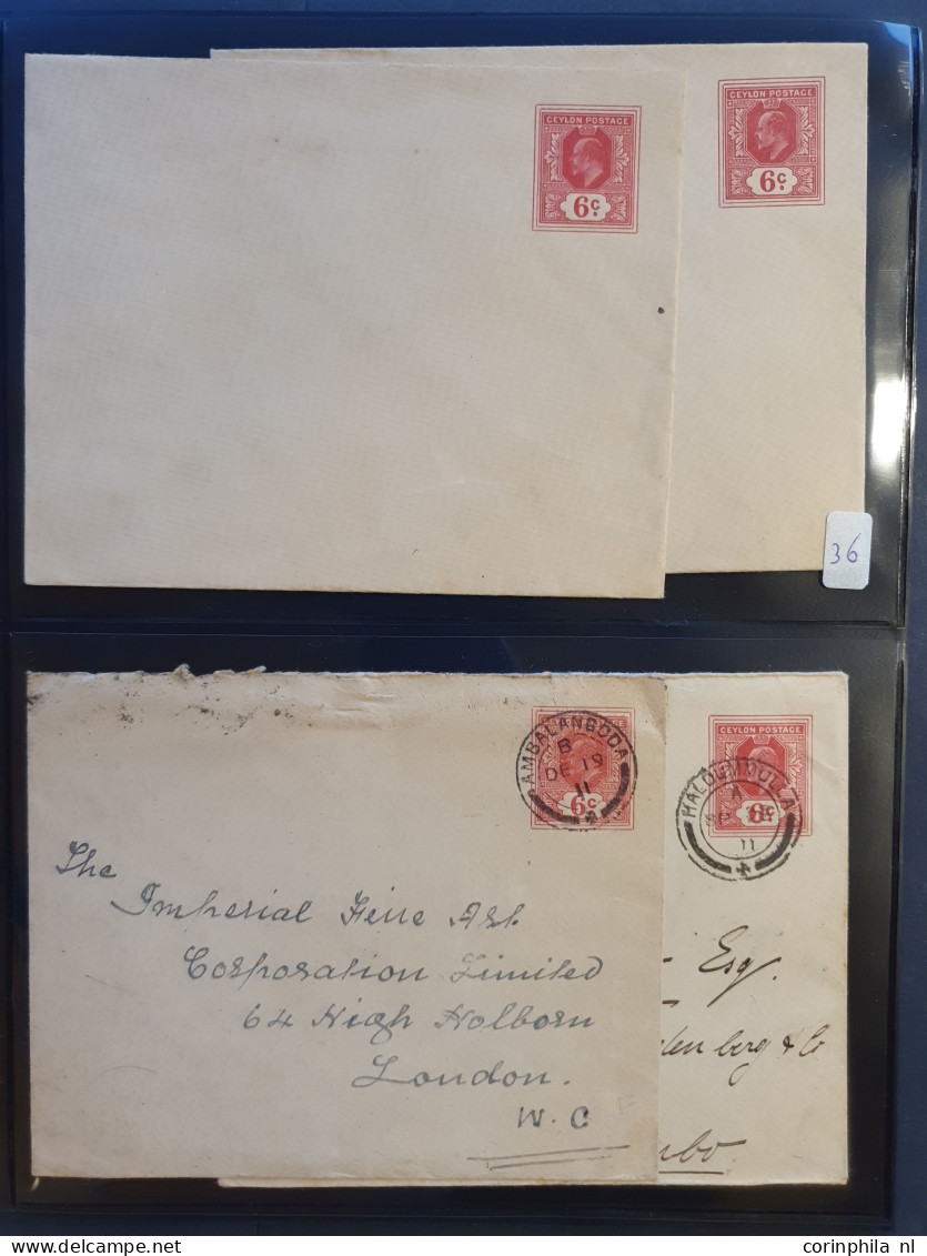 Cover 1887c. onwards collection postal stationery envelopes and wrappers, with duplicates used and unused including post