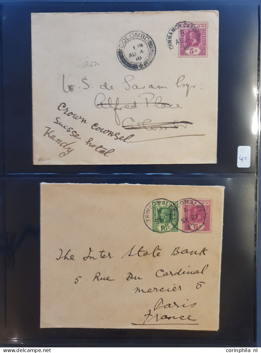 Cover 1887c. onwards collection postal stationery envelopes and wrappers, with duplicates used and unused including post