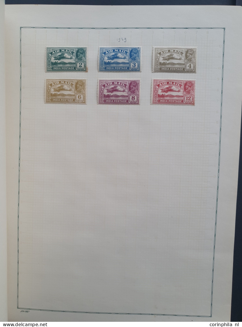 1854-1940 collection used and * with many better items (4 annas cut square, SG 147 fiscally used, 219 *, etc.) on album 