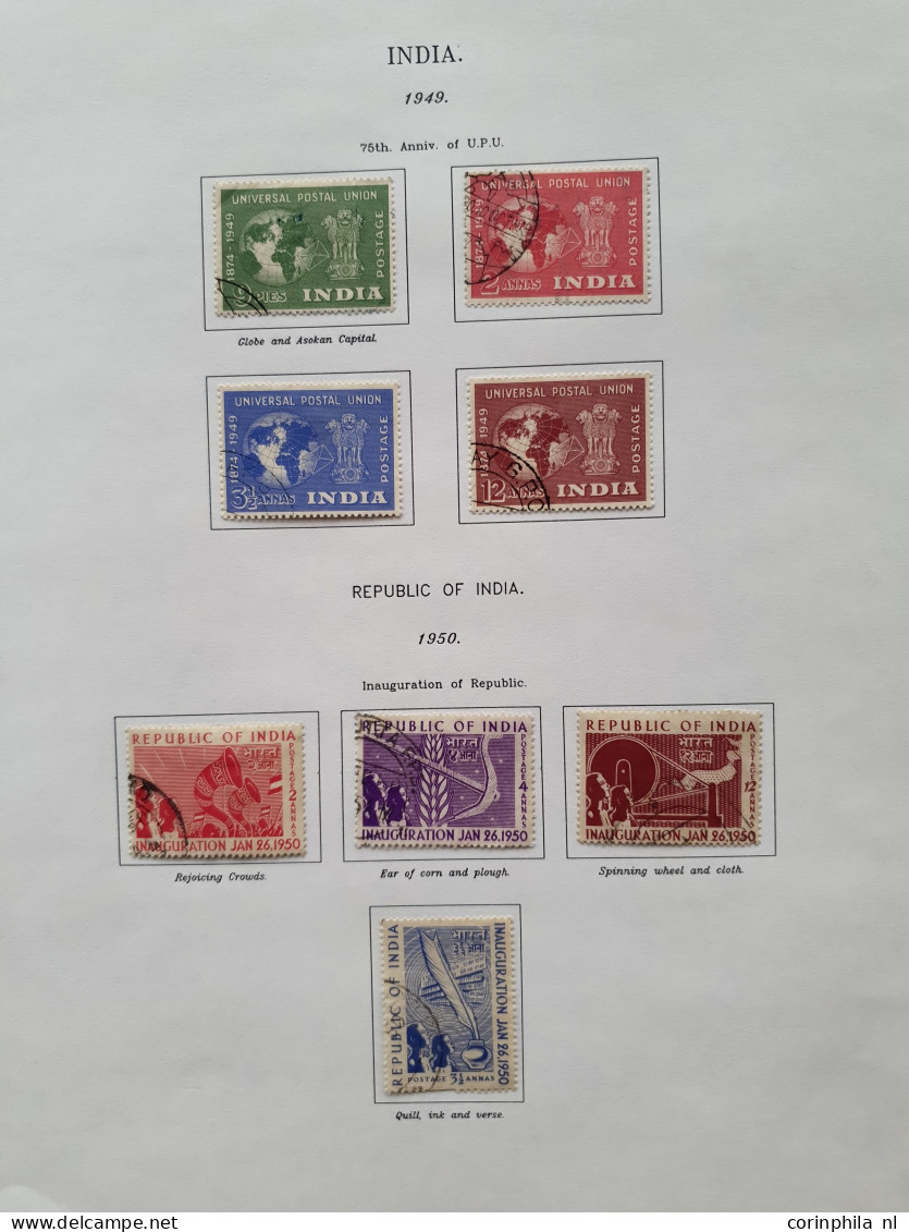 1947-1997 Collection Used Including Ghandi Set (SG 305-308) And Stock Indore/Holkar And Some Additional States In Swanma - Other & Unclassified