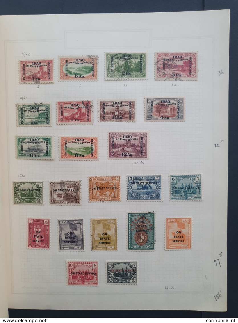 1917-1932 collection * and used with better items and sets including official stamps and duplicates on album leaves in f