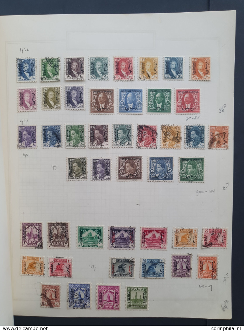1917-1932 collection * and used with better items and sets including official stamps and duplicates on album leaves in f