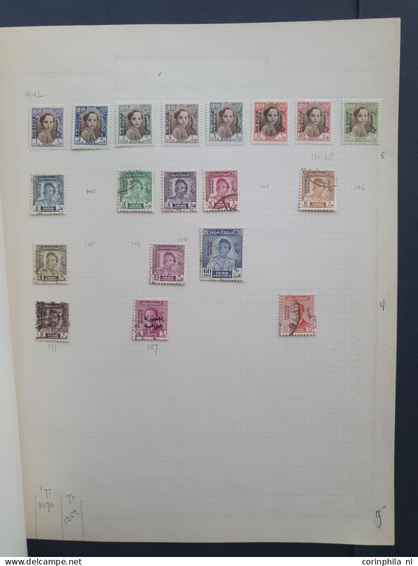 1917-1932 collection * and used with better items and sets including official stamps and duplicates on album leaves in f