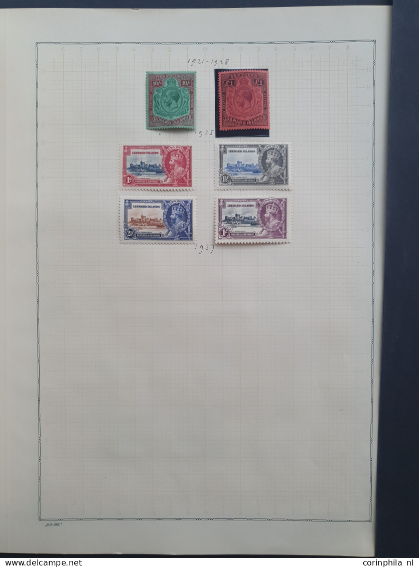 1890-1935 Collection Mostly * With Better Items On Album Leaves In Folder - Leeward  Islands