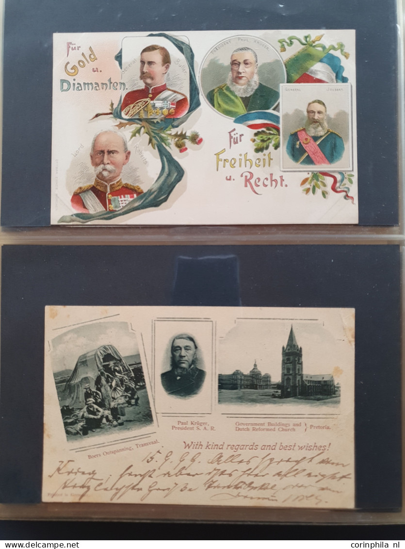 Cover 1900-1902c. collection Boer War including postal stationery used and unused, postcards, covers etc. including post