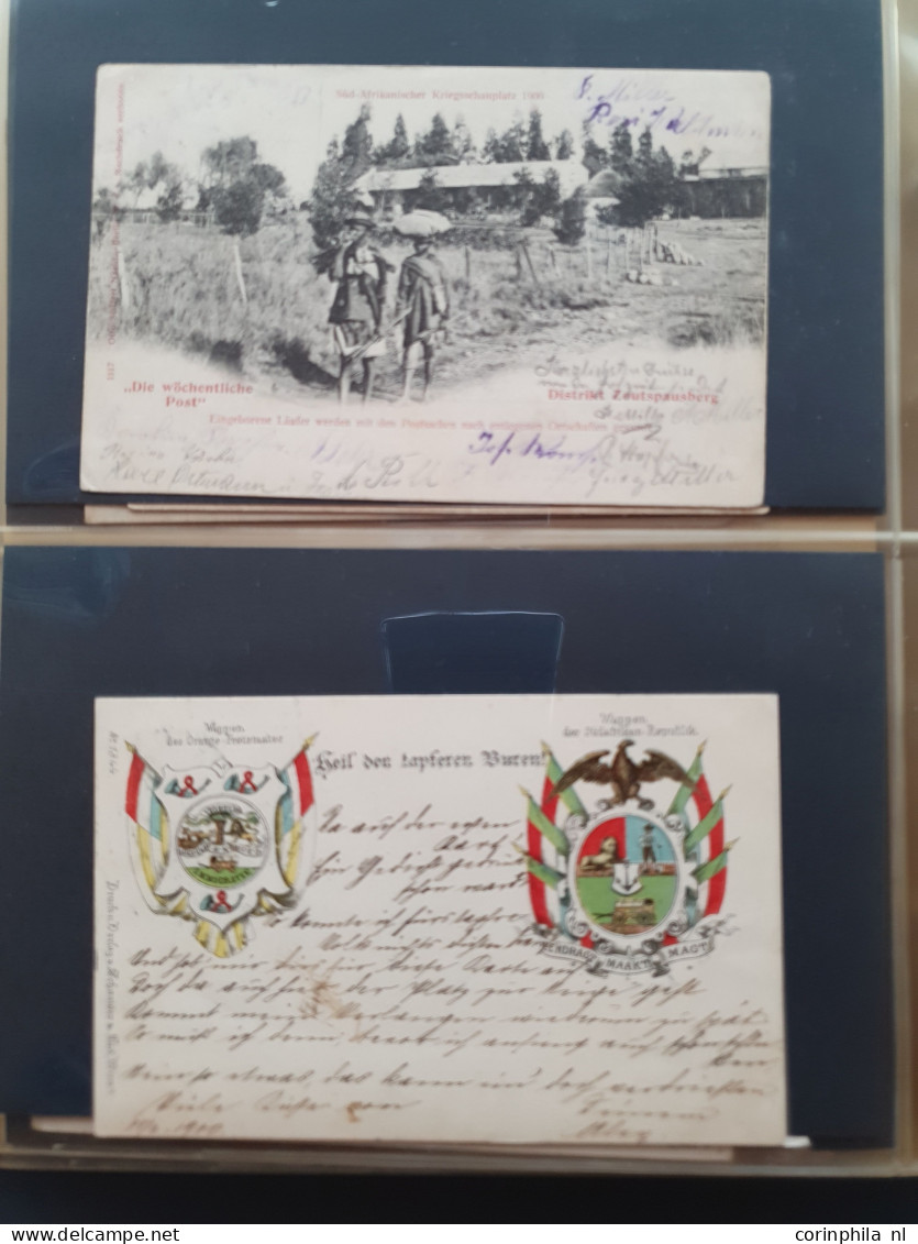 Cover 1900-1902c. collection Boer War including postal stationery used and unused, postcards, covers etc. including post