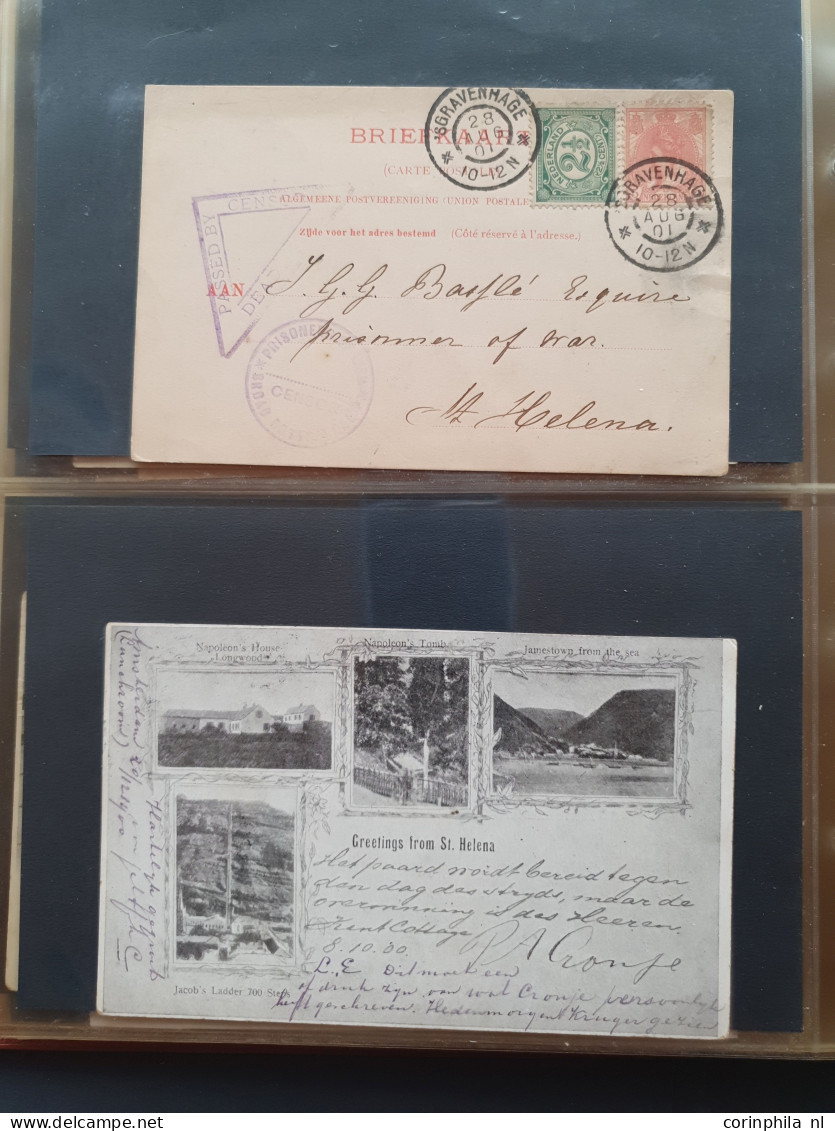 Cover 1900-1902c. collection Boer War including postal stationery used and unused, postcards, covers etc. including post