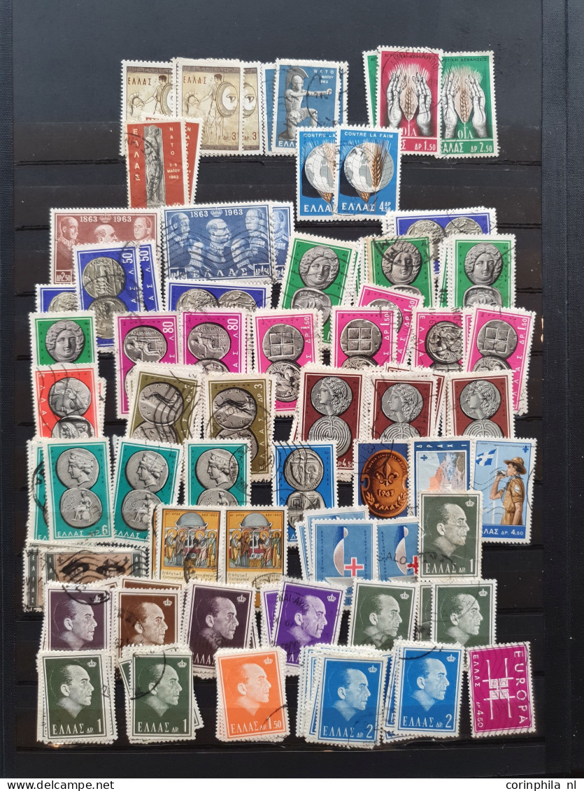 1861/2014 Collection/stock Used And */** With A Large Number Of Large And Small Hermes Heads (incl. 10l. Red Orange In P - Otros & Sin Clasificación