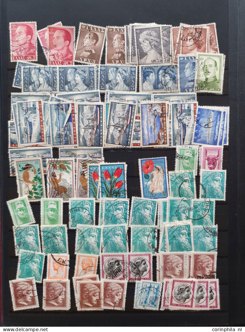 1861/2014 Collection/stock Used And */** With A Large Number Of Large And Small Hermes Heads (incl. 10l. Red Orange In P - Otros & Sin Clasificación