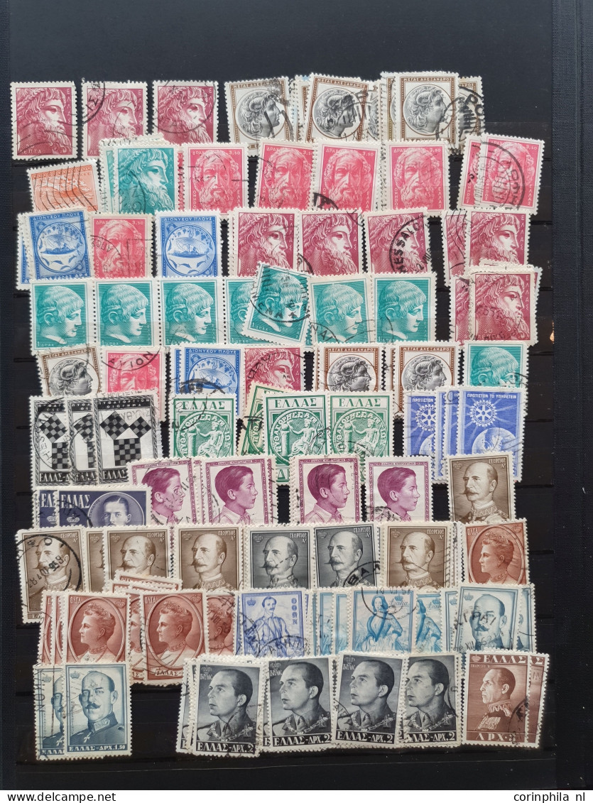 1861/2014 Collection/stock Used And */** With A Large Number Of Large And Small Hermes Heads (incl. 10l. Red Orange In P - Altri & Non Classificati