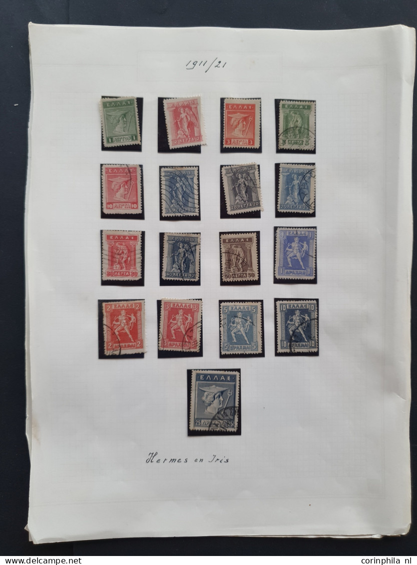 1861/2014 collection/stock used and */** with a large number of large and small Hermes heads (incl. 10l. red orange in p