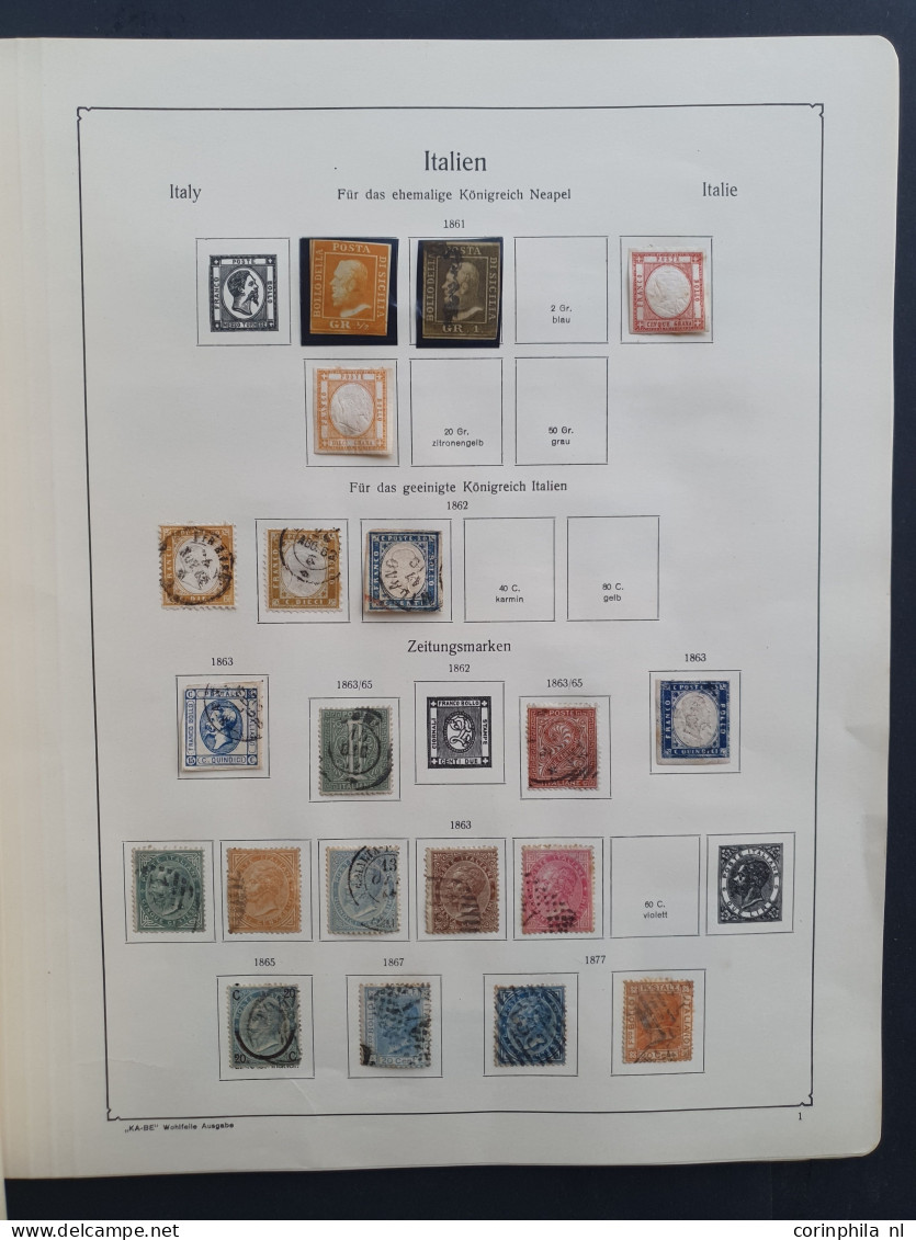 1859/1937 Collection Used And * With Better Items (Sicily, Parma And Sardina) On Album Pages In Folder - Unclassified