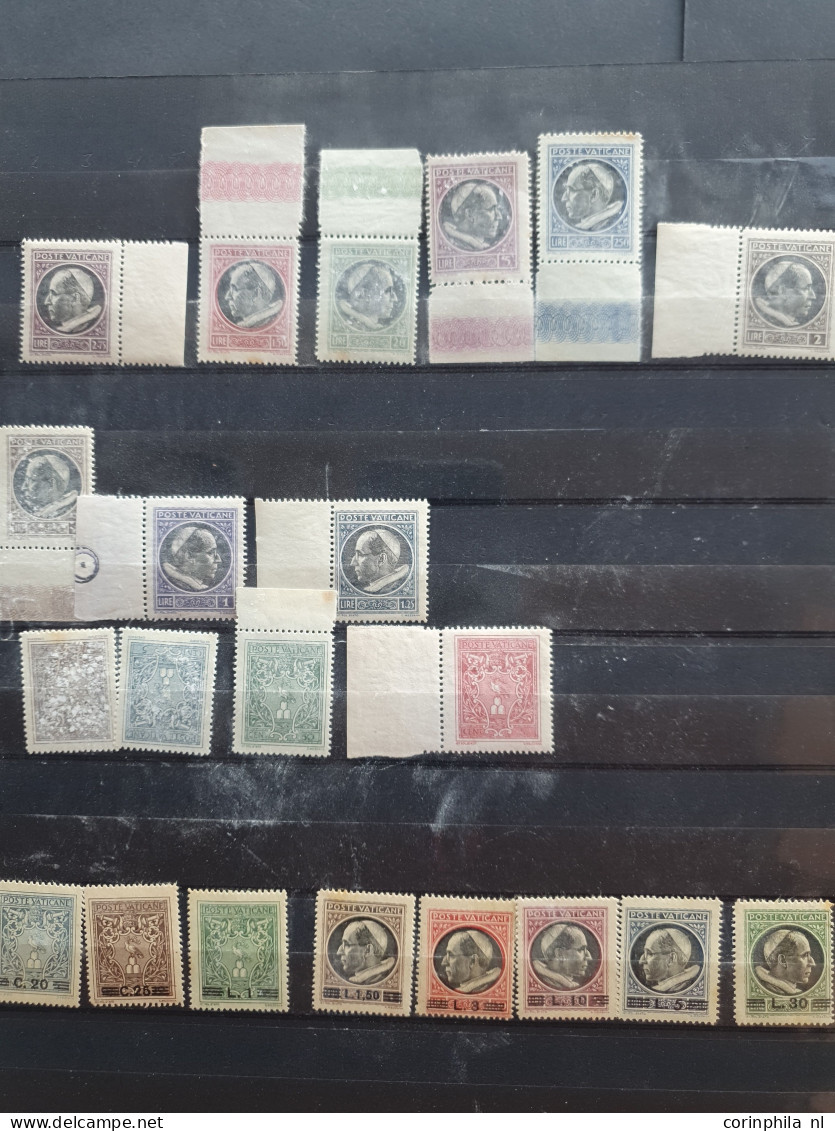 1920c/1966 Collection Italy And Vatican Mostly */** With Better Items In 2 Folders And Stockbook - Unclassified