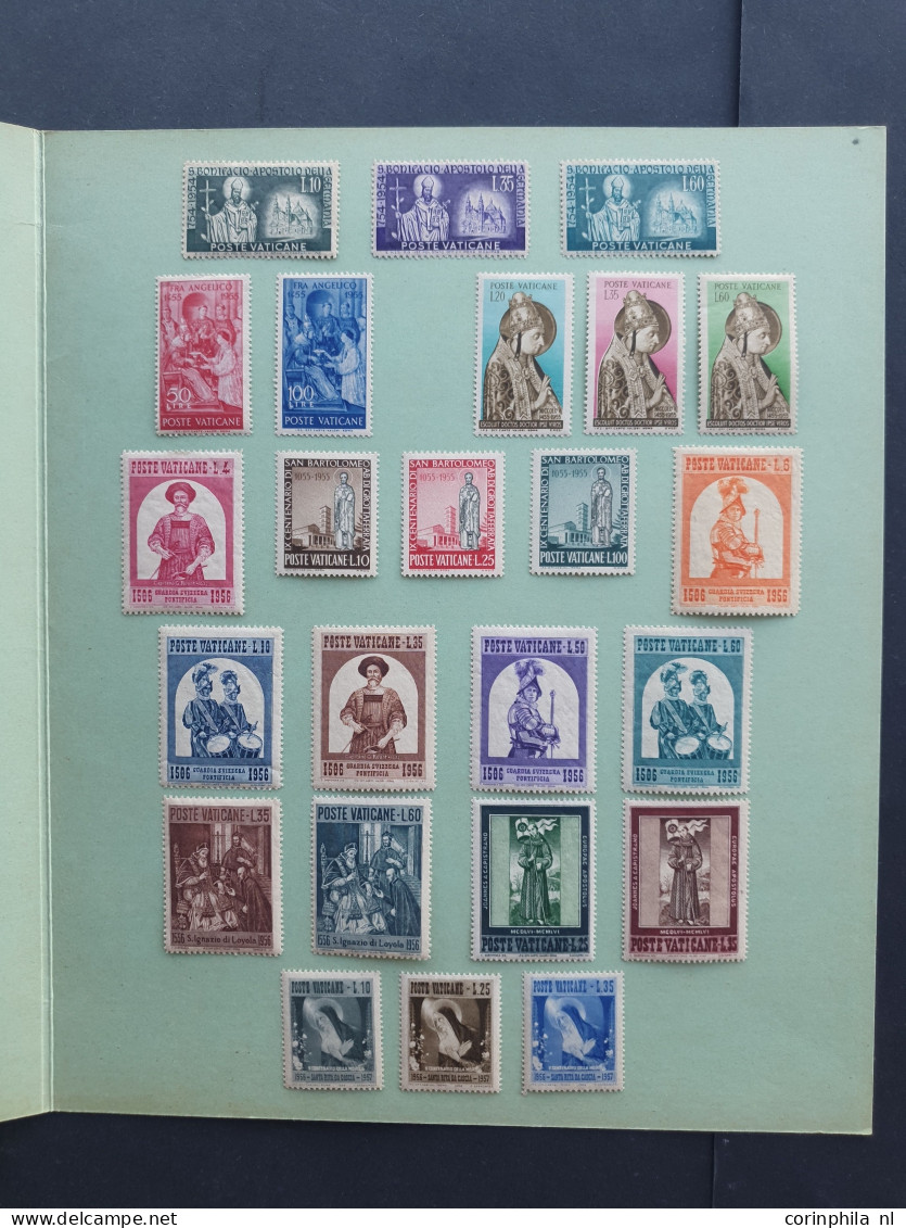 1920c/1966 collection Italy and Vatican mostly */** with better items in 2 folders and stockbook