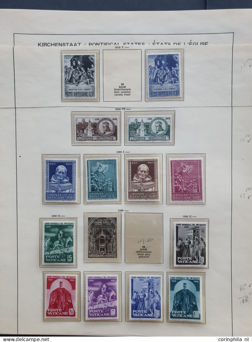 1920c/1966 collection Italy and Vatican mostly */** with better items in 2 folders and stockbook