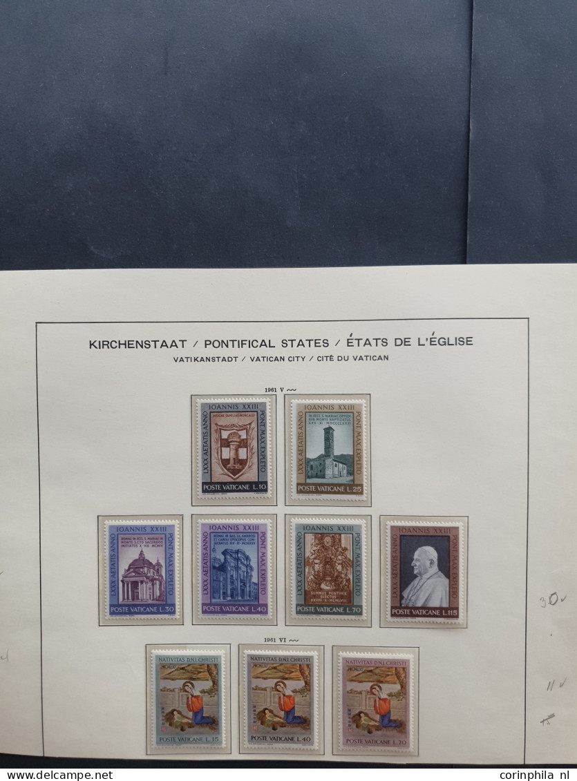 1920c/1966 collection Italy and Vatican mostly */** with better items in 2 folders and stockbook