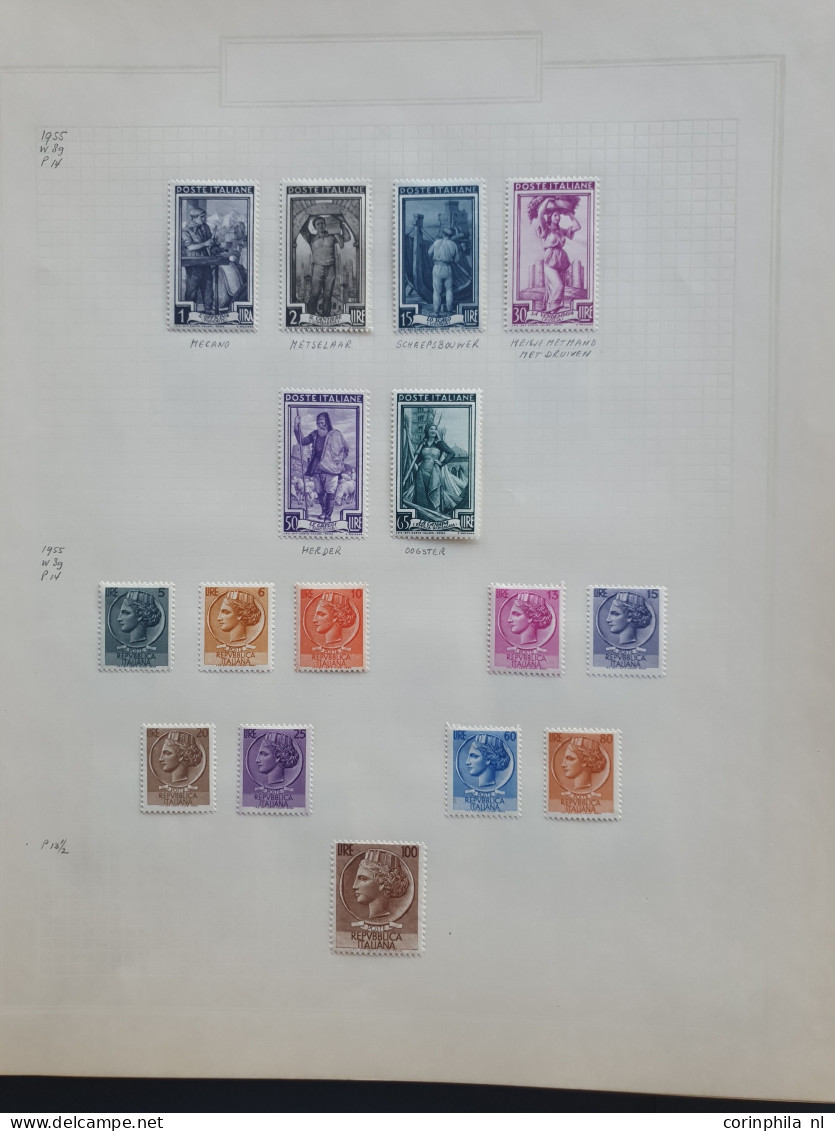 1920c/1966 collection Italy and Vatican mostly */** with better items in 2 folders and stockbook