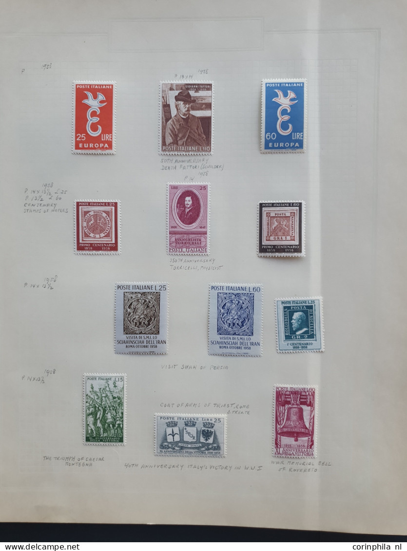 1920c/1966 collection Italy and Vatican mostly */** with better items in 2 folders and stockbook