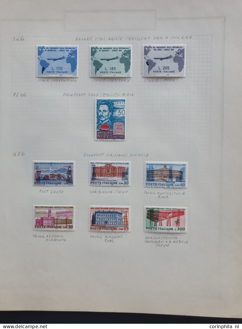 1920c/1966 collection Italy and Vatican mostly */** with better items in 2 folders and stockbook