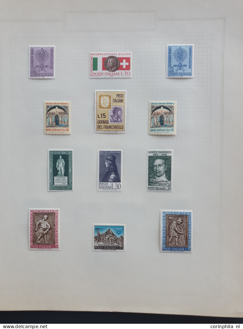 1920c/1966 collection Italy and Vatican mostly */** with better items in 2 folders and stockbook