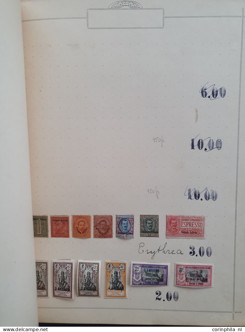 1900c. onwards collection mostly * with better items e.g. Somalia, Cirenaica etc. on album pages in binder 