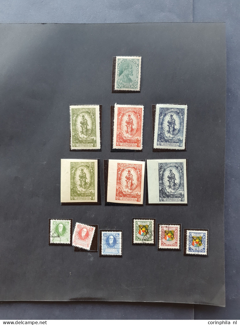 1912/1954c. collection used and * with better items (airmail) on album leaves in folder