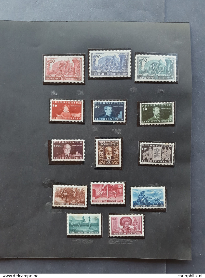 1912/1954c. collection used and * with better items (airmail) on album leaves in folder