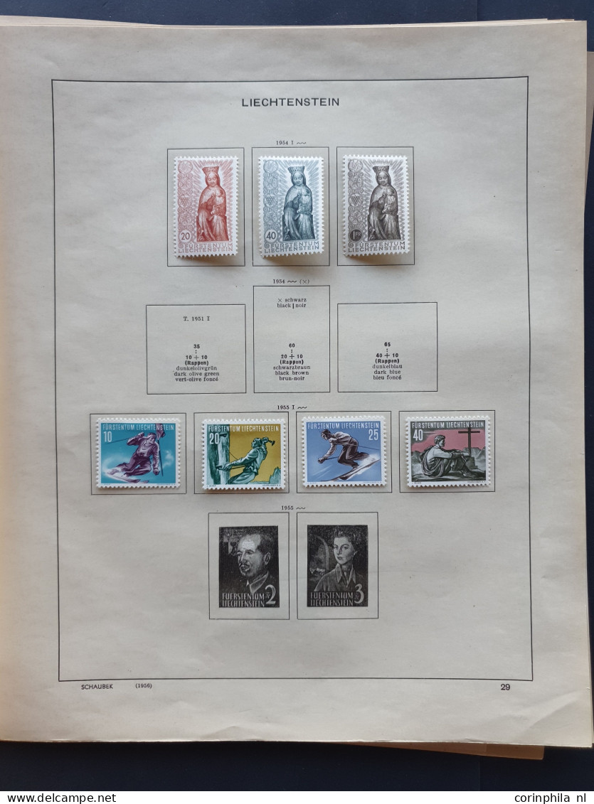 1912/1954c. collection used and * with better items (airmail) on album leaves in folder