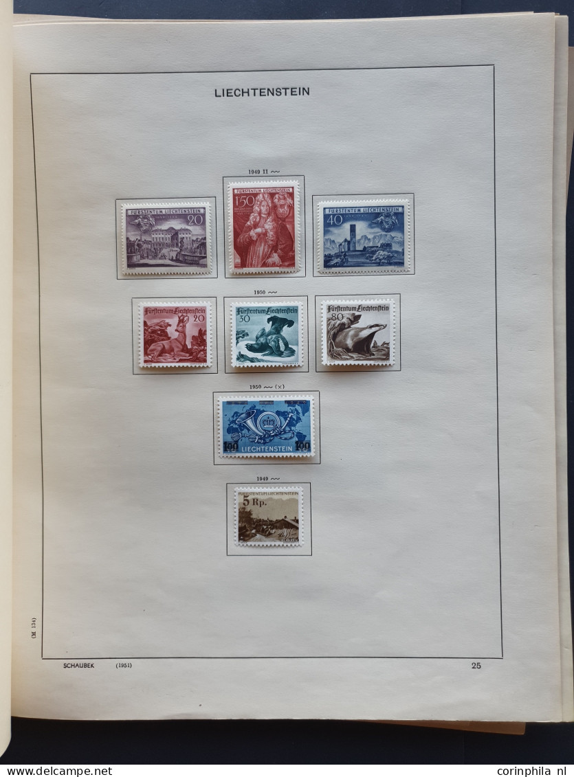 1912/1954c. collection used and * with better items (airmail) on album leaves in folder